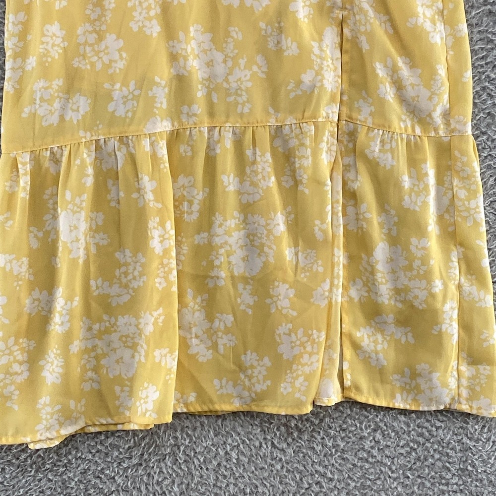 Abercrombie & Fitch Midi Dress Womens XS Floral Milkmaid Babydoll Sundress - Picture 4 of 16